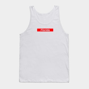 Florida // Red Box Logo Tank Top